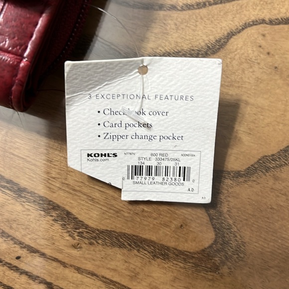 Clutch organizer red faux croc new - Picture 7 of 8